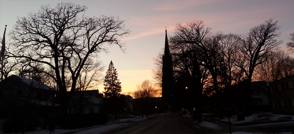 church_sunset