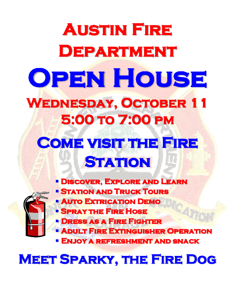 2023 Fire Dept Open House Flyer png